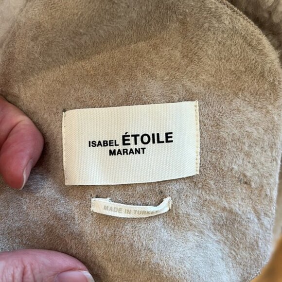 ❌❌SOLD❌❌ISABEL MARANT ETOILE Boden shearling reversible jacket US 8 - Picture 16 of 17